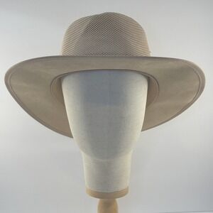 Dorfman Pacific DPC Men's Tan Mesh Outback Sun Safari Hat Large/X-Large
